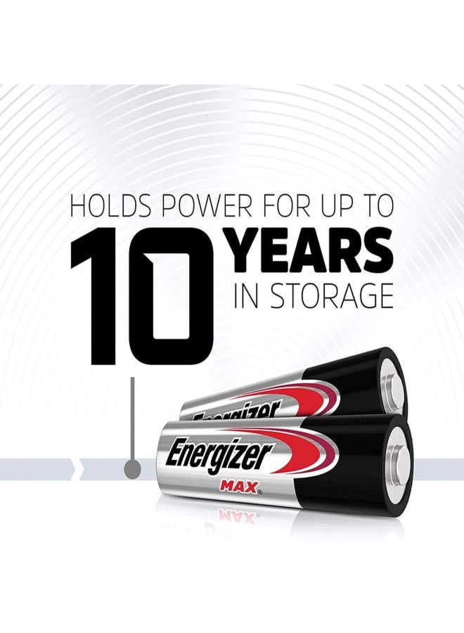 Energizer Max 12-Piece AA Ultra Alkaline Long Lasting High Performance Battery Set Multicolour 12 x 10.8 x 2.8 cm 06101-E91BP12(8+4) - Image 3